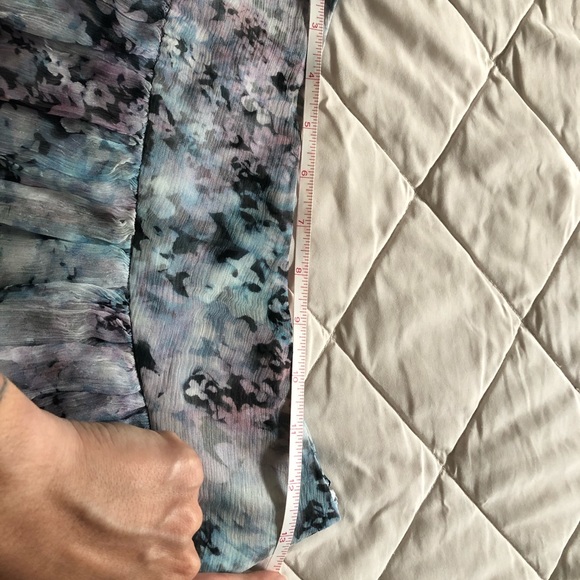 Silk Floral Maxi Skirt swim beach sheer delicate - Picture 10 of 14